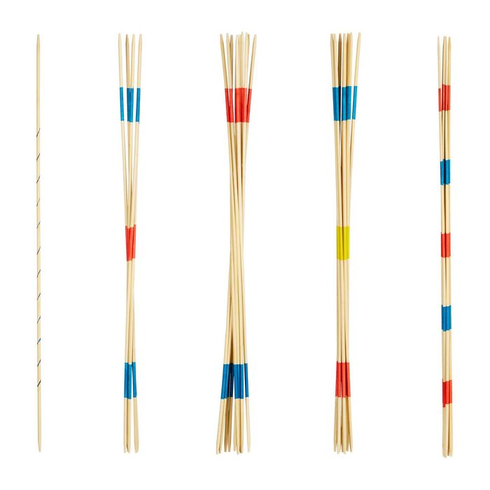 Joc Mikado (Marocco) gigant Relaxdays, cu bete din bambus 90cm