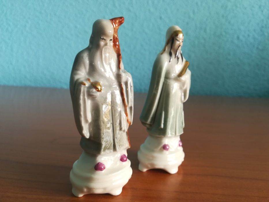 Vechi Statuete Taoiste – Zeul Shou si Zeul Lu