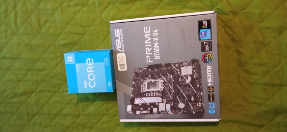 Kit placa de baza Asus B760M-K, procesor Intel i3-12100F , 16GB DDR4