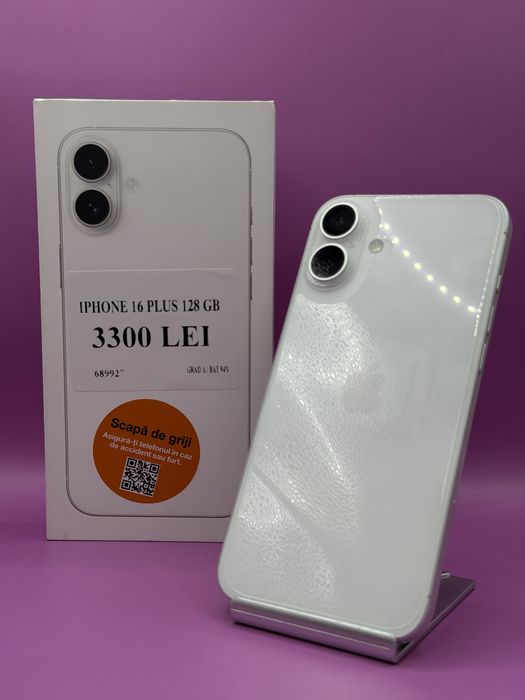 Iphone 16 Plus 128GB IMPECABIL •Matei Amanet Margeanului•6899