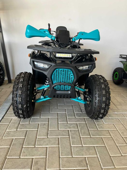 Atv 125cc Mini Rocket Hunter II 8" semi-automat 4T benzina albastru