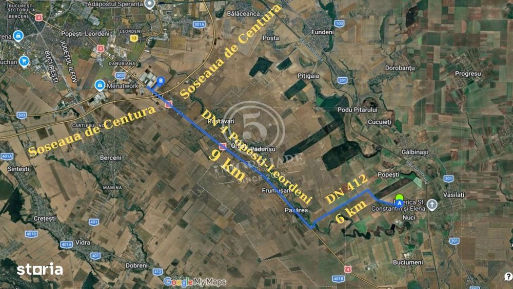 Oportunitate Investitionala: Teren 8 Ha – Nuci, Calarasi