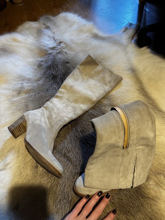 Ghete inalte din piele naturala Fred de la Bretoniere