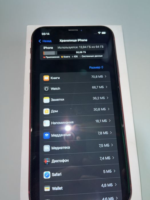 Iphone xr red 64gb 76% оригинал батарея