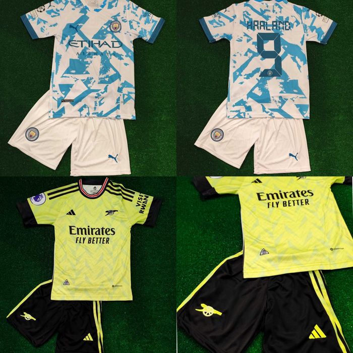 Детски екип Арсенал Манчестър Сити мъжка детска футболна фланелка