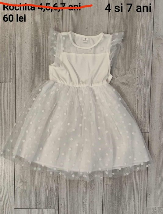 Rochite albe 4,5,6,7 ani