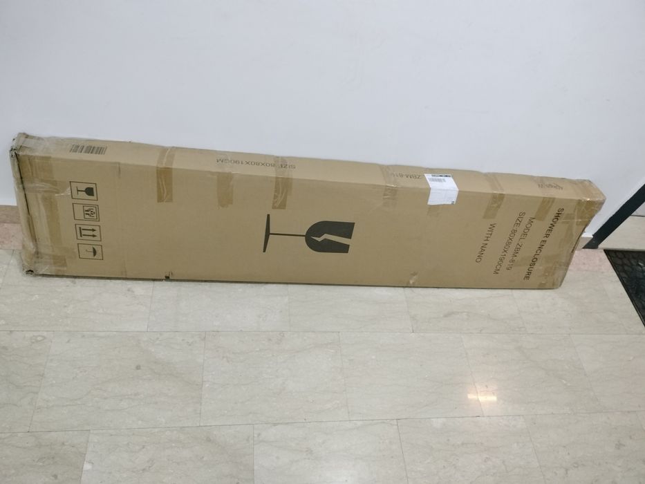 Cabină de duș semirotundă 80*80, neagră