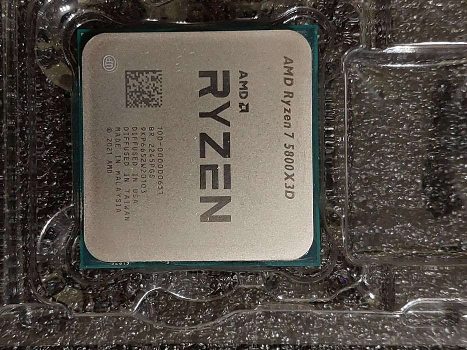 АМD Ryzen 7 5800X3D, 8-ядрен, АМ4, 96MB L3 Cache