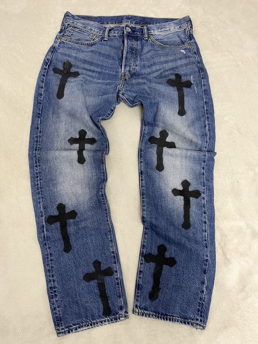Blugi straight fit custom