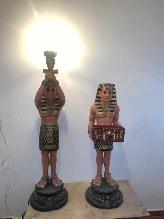 Statuie/Veioza cu tenta egipteana