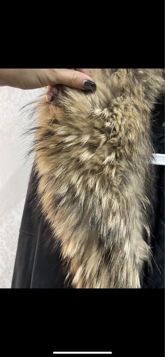 Дамско кожено яке с яка от лисица