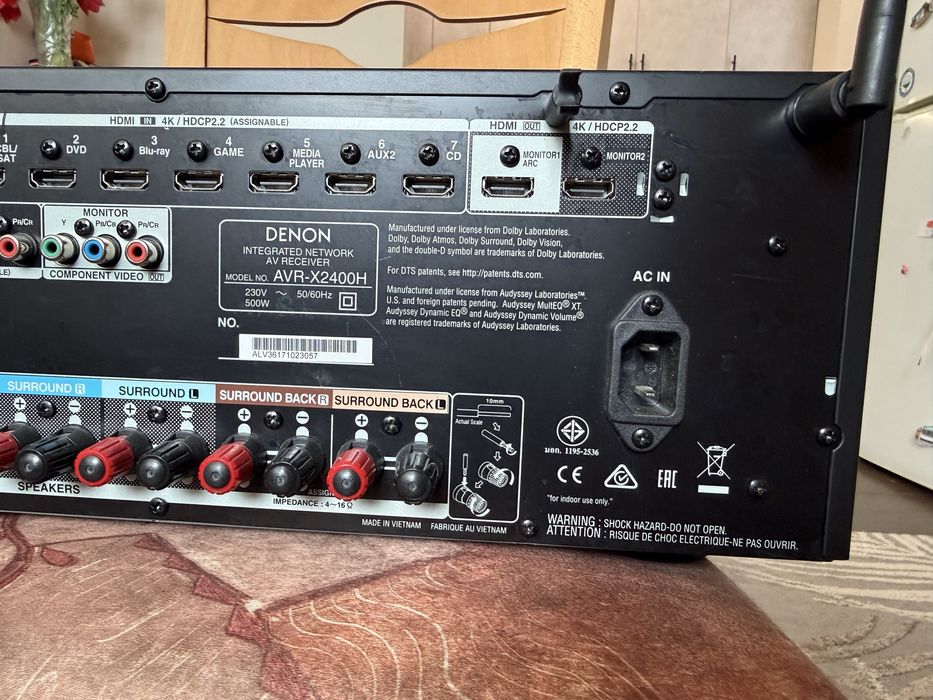 Denon AVR-H2400H Bluetooth Wi-Fi