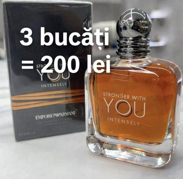 Set 3 bucati parfum Armani stronger with you 100 ml
