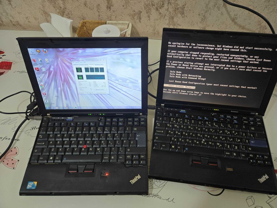 Ноутбуки Lenovo ThinkPad X201 и X200
