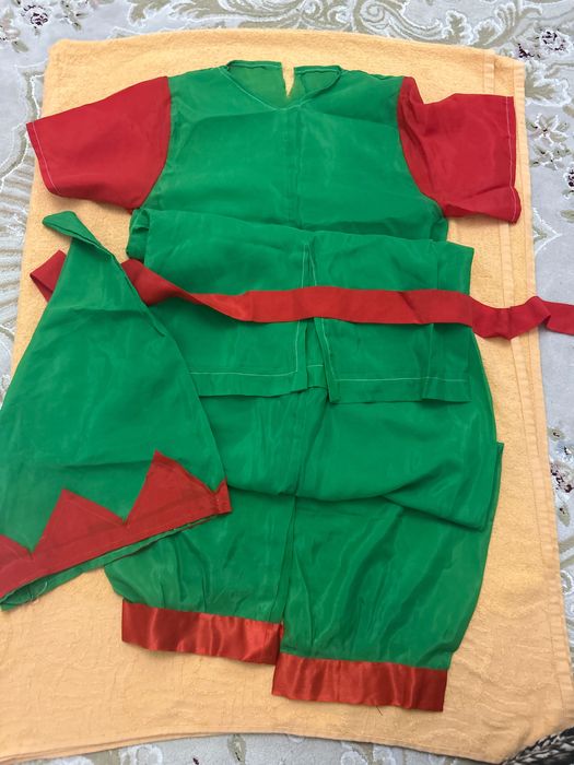 Прокат подростковый костюм эльфа (гнома) и медведя