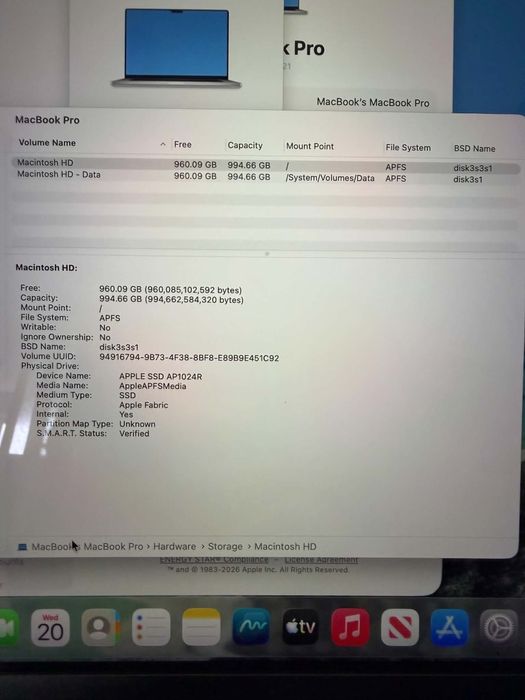 Macbook Pro 16 M1 max 64GB ram 1TB SSD