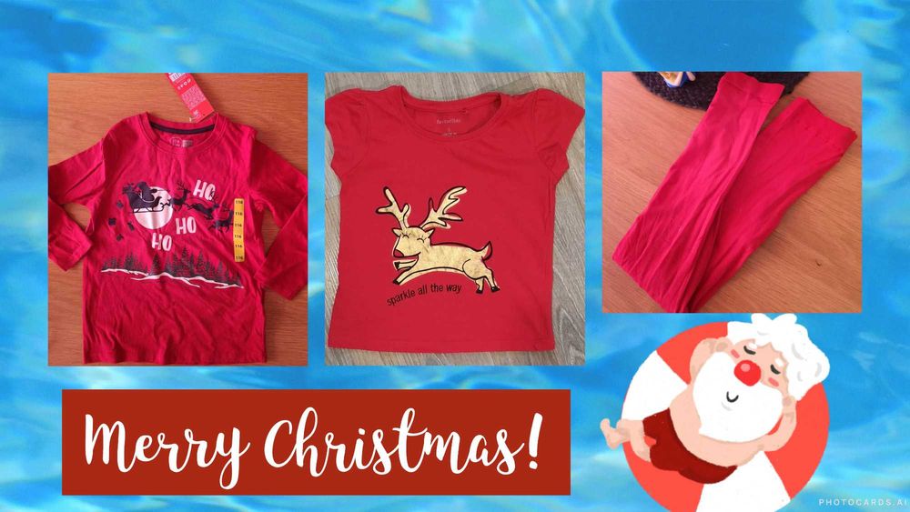 Блузи ,потници и бельо,зимно яке,Коледа,дънки, р-р 110-116, 5-6 години