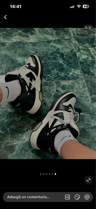 Off white ofice negru