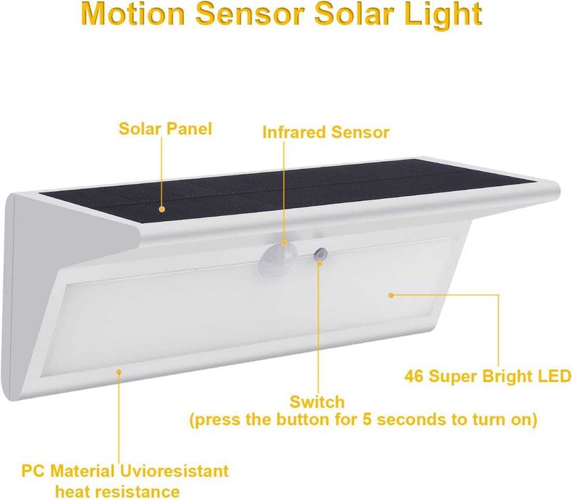 Lampa solara LED 3000mAh