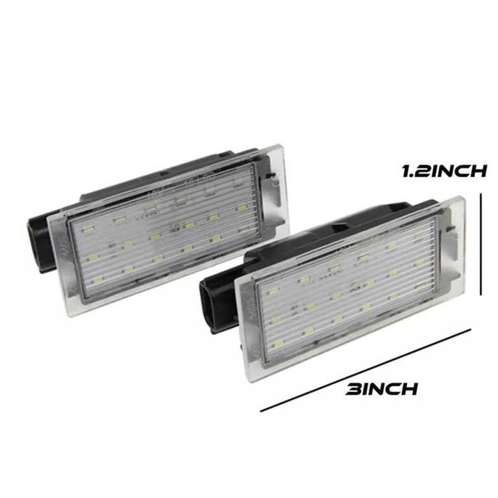 Lampi LED numar Renault Clio, Megane, Laguna, Master, Twingo, Duster - Fara Eroare