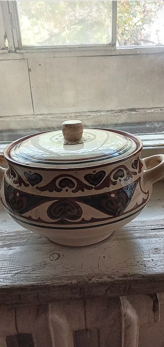 Глиняный  горшок для духовки