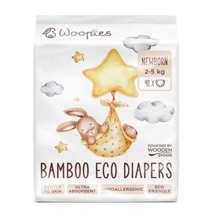 Бебшки пелени NEWBORN (2-5kg) х 40 Woopies