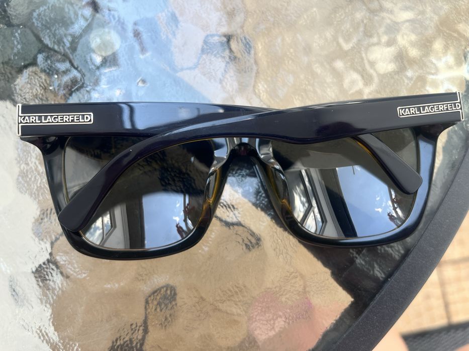 Karl Lagerfeld. Ochelari de soare patrati, negru stins, 55-22-140, KL790SK