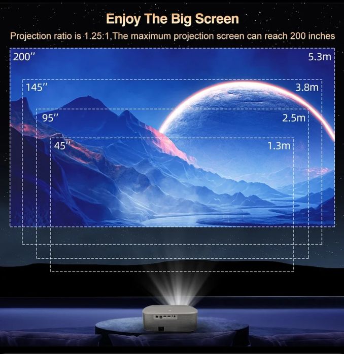 Проектор Everycom HQ10 W  smart