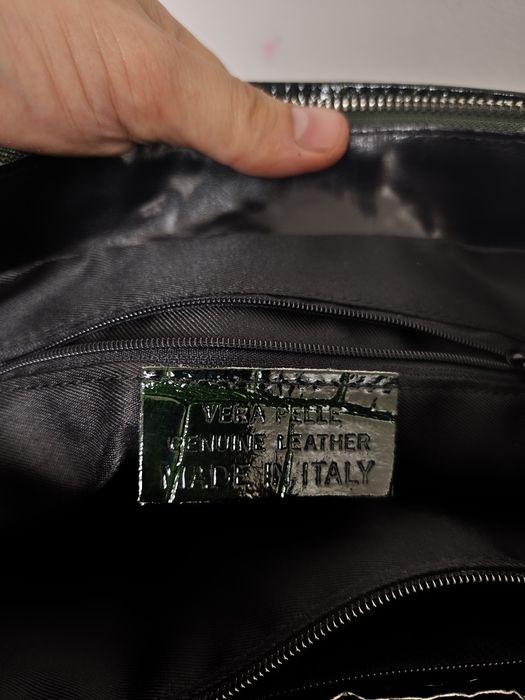 Geanta Piele Naturala textura Crocodil NOUĂ