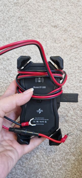 Incarcator moto wireless + USB