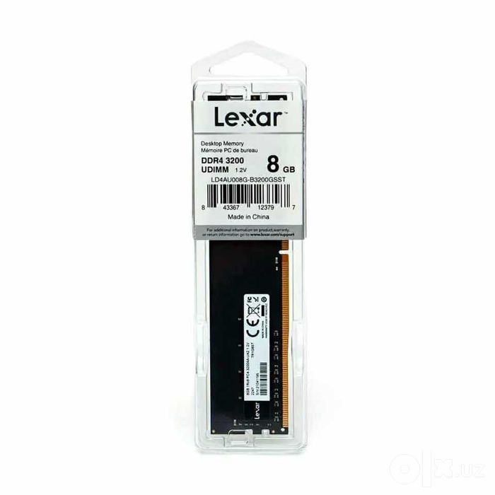 Lexar 8GB DDR4 3200MHz Tezkor Xotira (RAM)