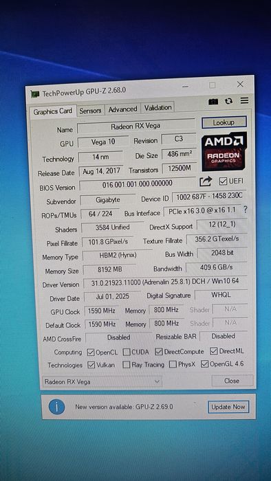 Gigabyte RXVega 56 8gb