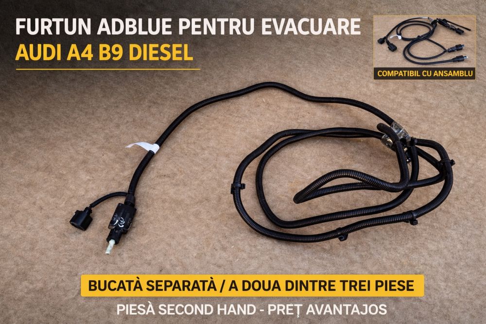 Audi A4 B9 Furtun/Conductă AdBlue pentru evacuare