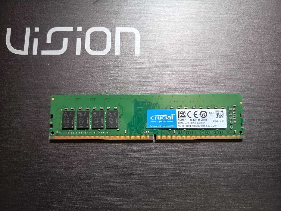 Memorie ram pc 16gb DDR4 Crucial, o singura placuta la 2666mhz