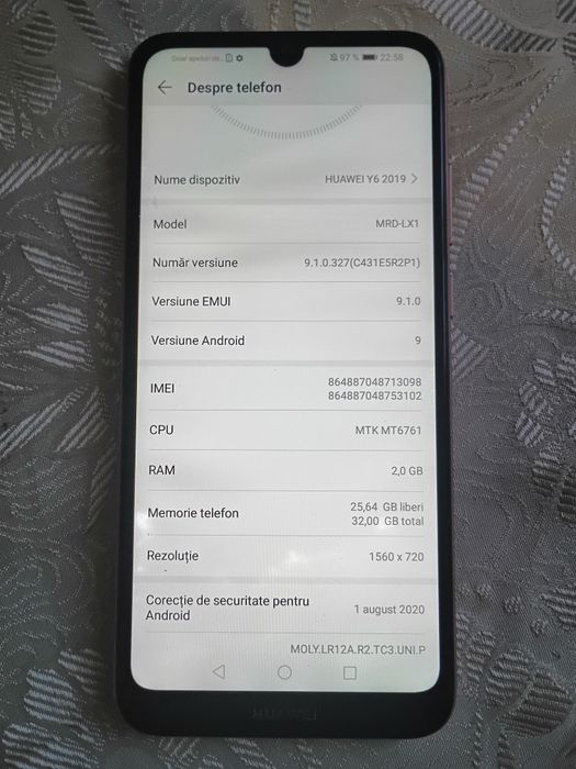 Telefon Huawei Y6 2019