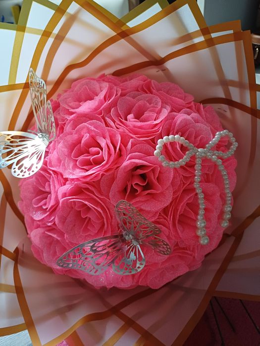 Buchete trandafiri din sapun