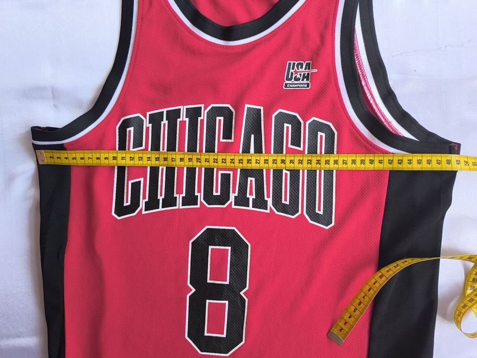 Maiou baschet Chicago Bulls #8 FSBN Athletic Fit XS – 100% poliester, stare foarte bună