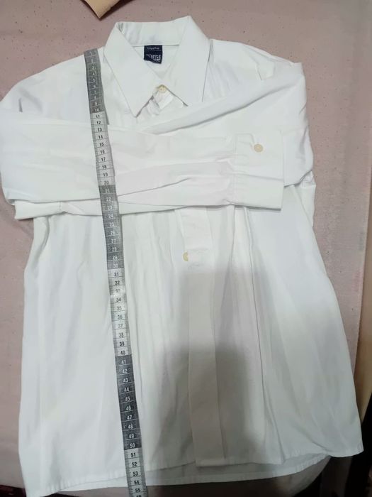 Camasa alba baiat 52 cm lungime
