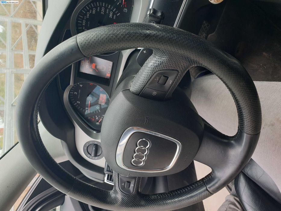 Volan Piele 3 Spite cu Comenzi FARA Airbag cu Uzura Audi A6 C6 NFL Non Facelift 2004 - 2008 [K8533]