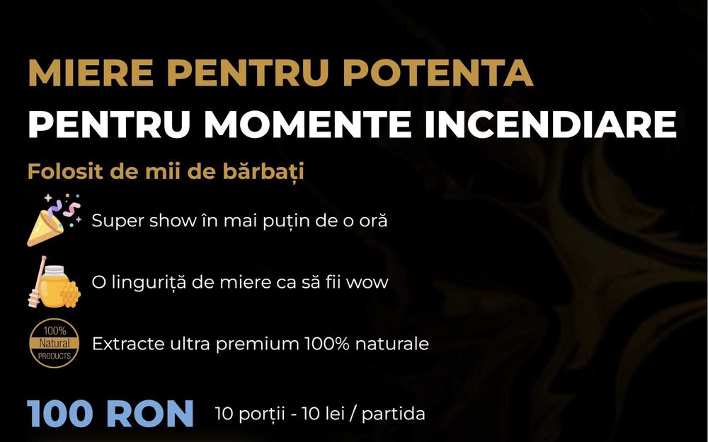 PREMIUM POTENT l Miere Afrodisiaca l Recuperare Rapida