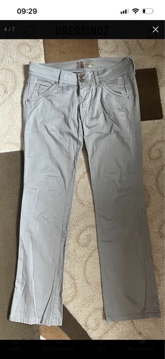 Guess pantaloni casual gri M 38
