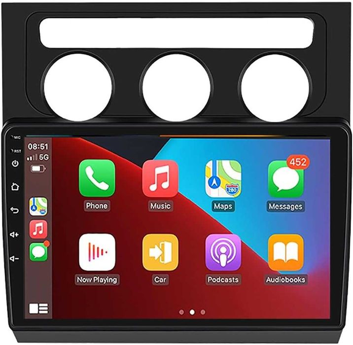 Мултимедия, Двоен дин, за VW Touran, Андроид, 2 DIN, volkswagen, 10”, навигация, Android, Touran, CARPLAY, WAZE