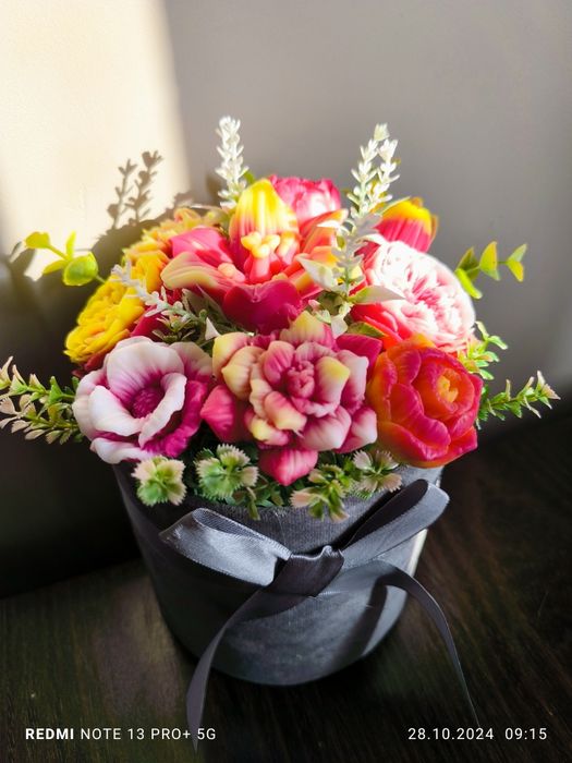 Сапунени букети от глицеринов сапун