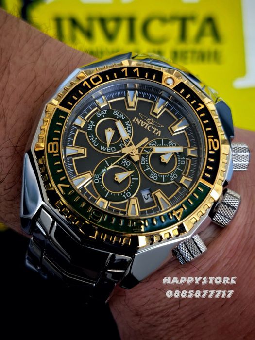 INVICTA Akula Kromo Swiss 55 mm, Инвикта нов мъжки часовник