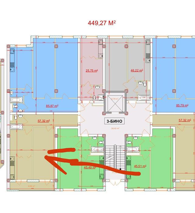 Xasanboy post yonida kvartira sotiladi 3- etaj 57.32 kv.m 9-qavatl