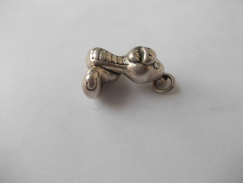 Medalion vechi din argint sarpe