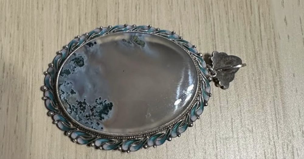 Сребърен бутиков комплект с Ахат
