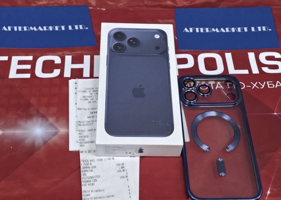 КАТО НОВ 256GB iPhone 17 Pro Max Гаранция Технополис 2028 Blue | Син