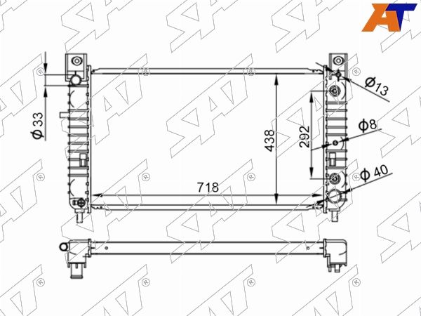 Радиатор Chevrolet Avalanche