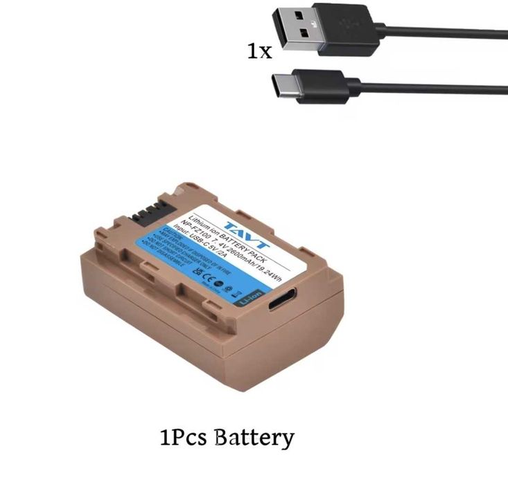 Acumulator NP-FZ100 USB baterie Sony A7III A7IV A7R4 A7R3 incarcator